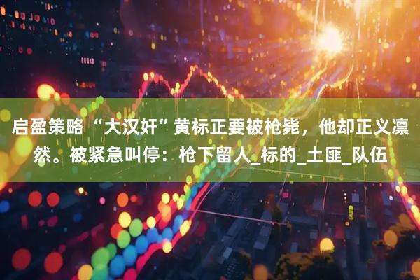 启盈策略 “大汉奸”黄标正要被枪毙，他却正义凛然。被紧急叫停：枪下留人_标的_土匪_队伍
