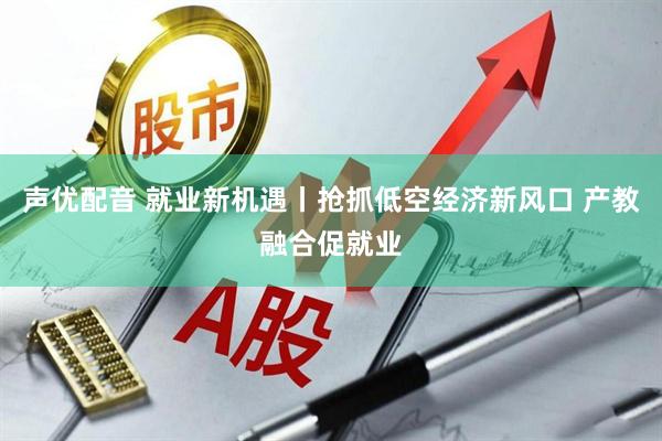 声优配音 就业新机遇丨抢抓低空经济新风口 产教融合促就业